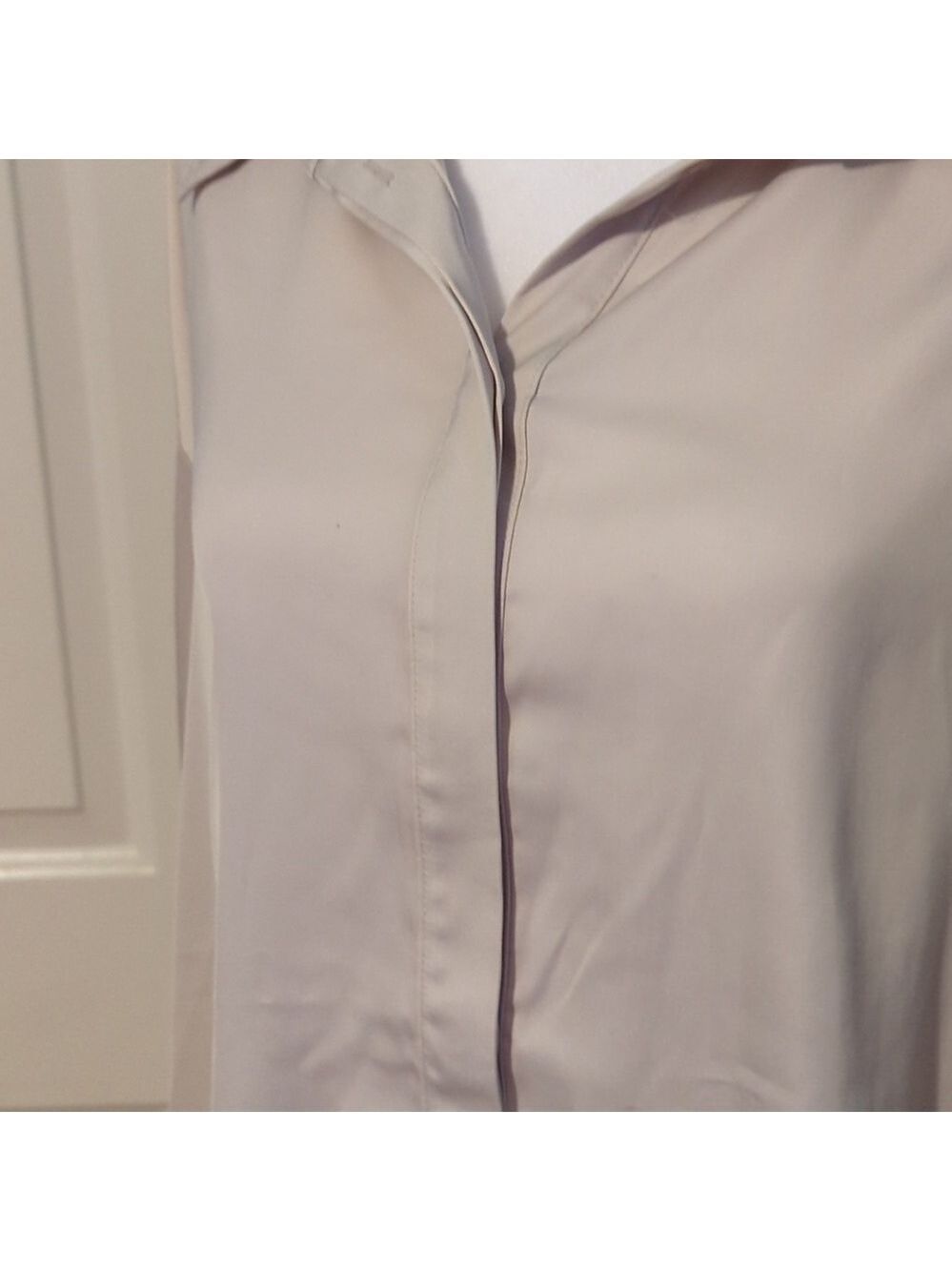 Prologue Collared Long Sleeve Blouse Large Women's Top Shirt Fall Winter Work - Picture 4 of 14